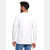 Longsleeve koszulka męska bawełniana z długim rękawem BIAŁA MORAJ